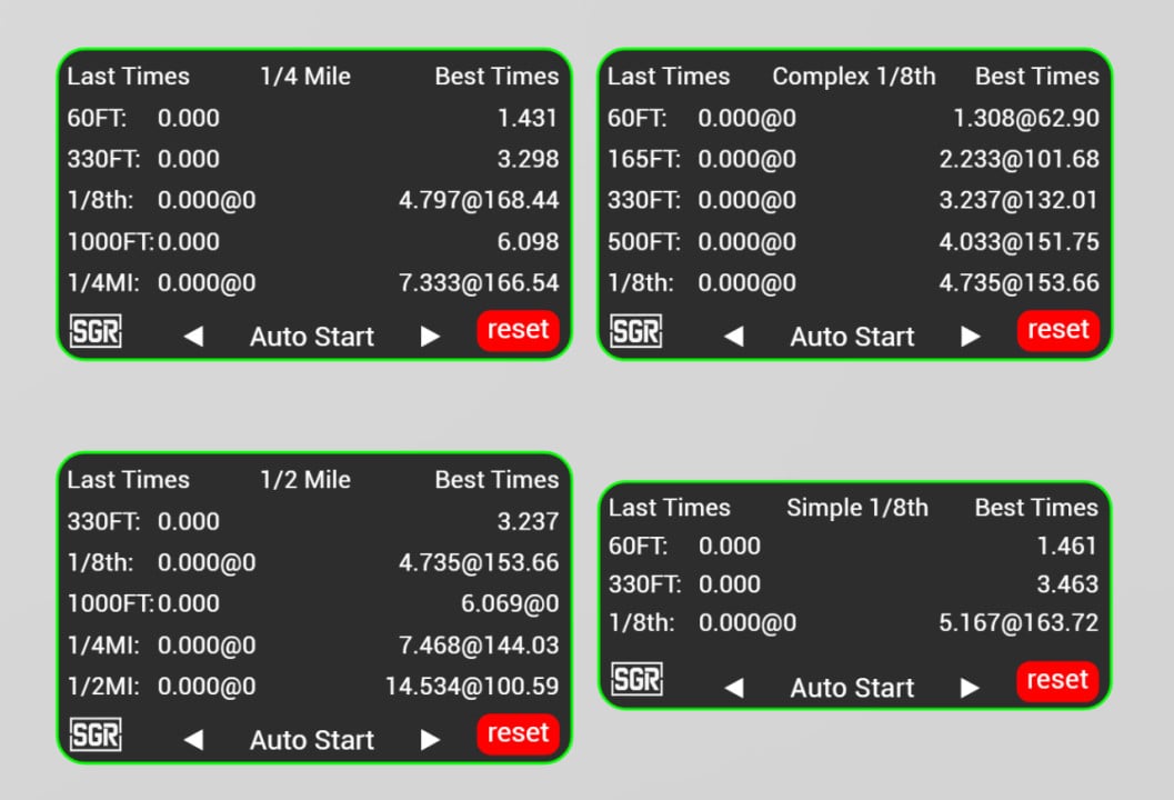 SGR Simple Drag Timer